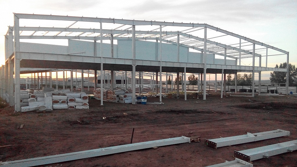 Производственное здание мебельной фабрики с АБК Производственное здание мебельной фабрики с АБК