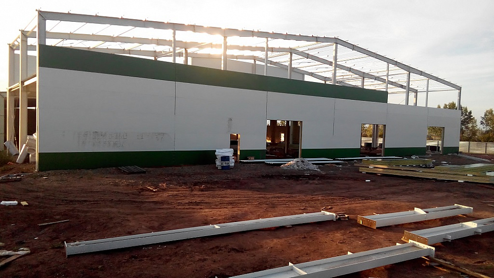 Производственное здание мебельной фабрики с АБК Производственное здание мебельной фабрики с АБК